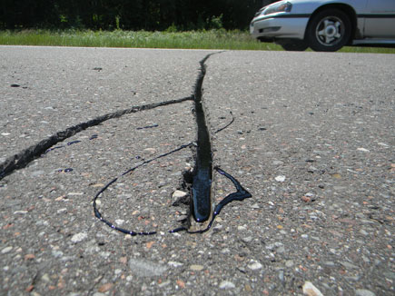 road crack