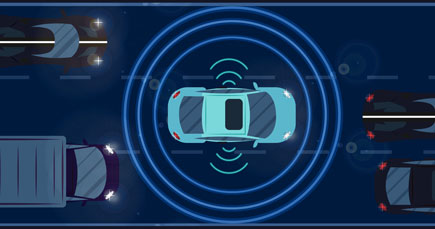 car sensor graphic