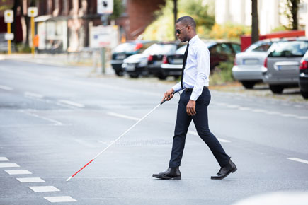 blind pedestrian