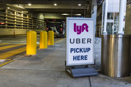 lyft/uber pickup sign