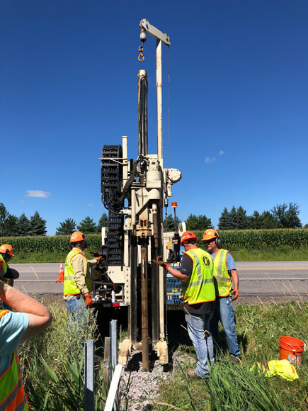 boring machine for sample