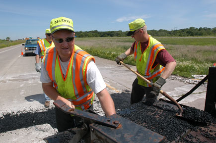 highway workers