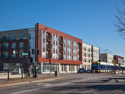 light rail apartment