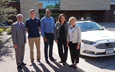 Mos Kaveh, Jacob Miller, Mohamed Isse, Joan Gabel, and Laurie McGinnis